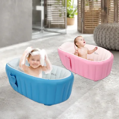 Baignoire gonflable pliable pour bébé en PVC – image 2