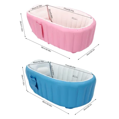 Baignoire gonflable pliable pour bébé en PVC – image 3