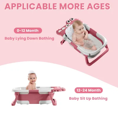 Baignoire pliable bébé avec coussin – image 2