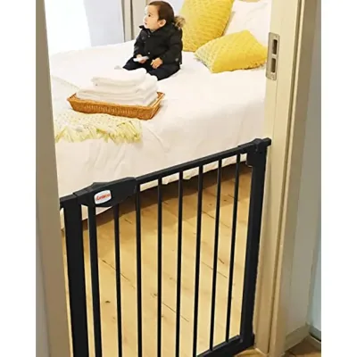 Barrière d'escalier noire en acier – image 3
