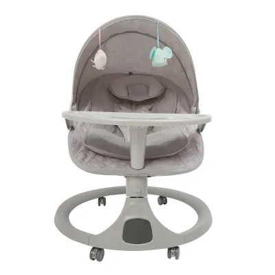 Berceau électrique bébé gris clair – image 2