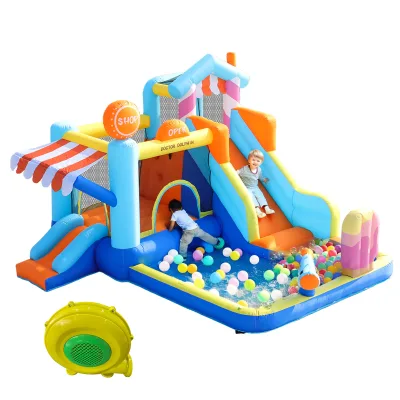 Château gonflable aquatique avec souffleur – image 2