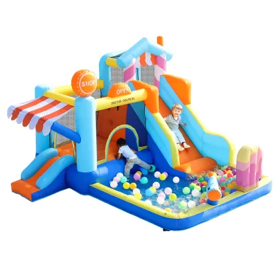 Château gonflable aquatique avec souffleur – image 3