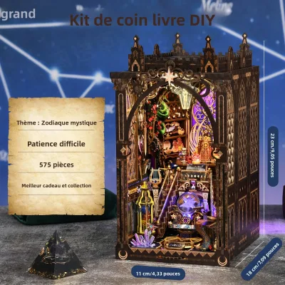 Coin livre miniature en bois à assembler