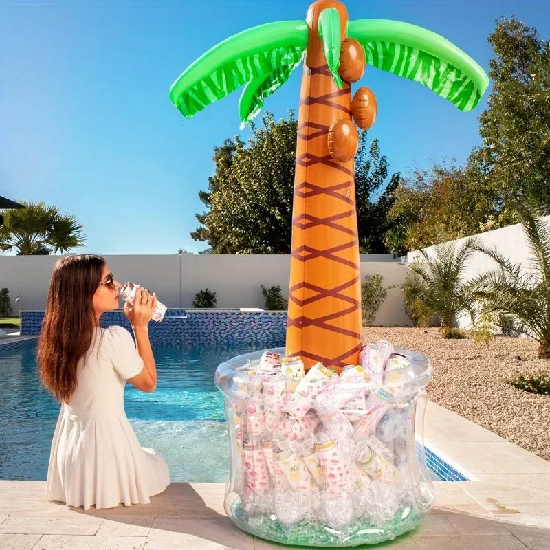 Glacière gonflable palmier en PVC