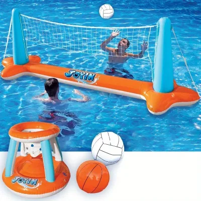 Jeu gonflable de volley-ball et basket