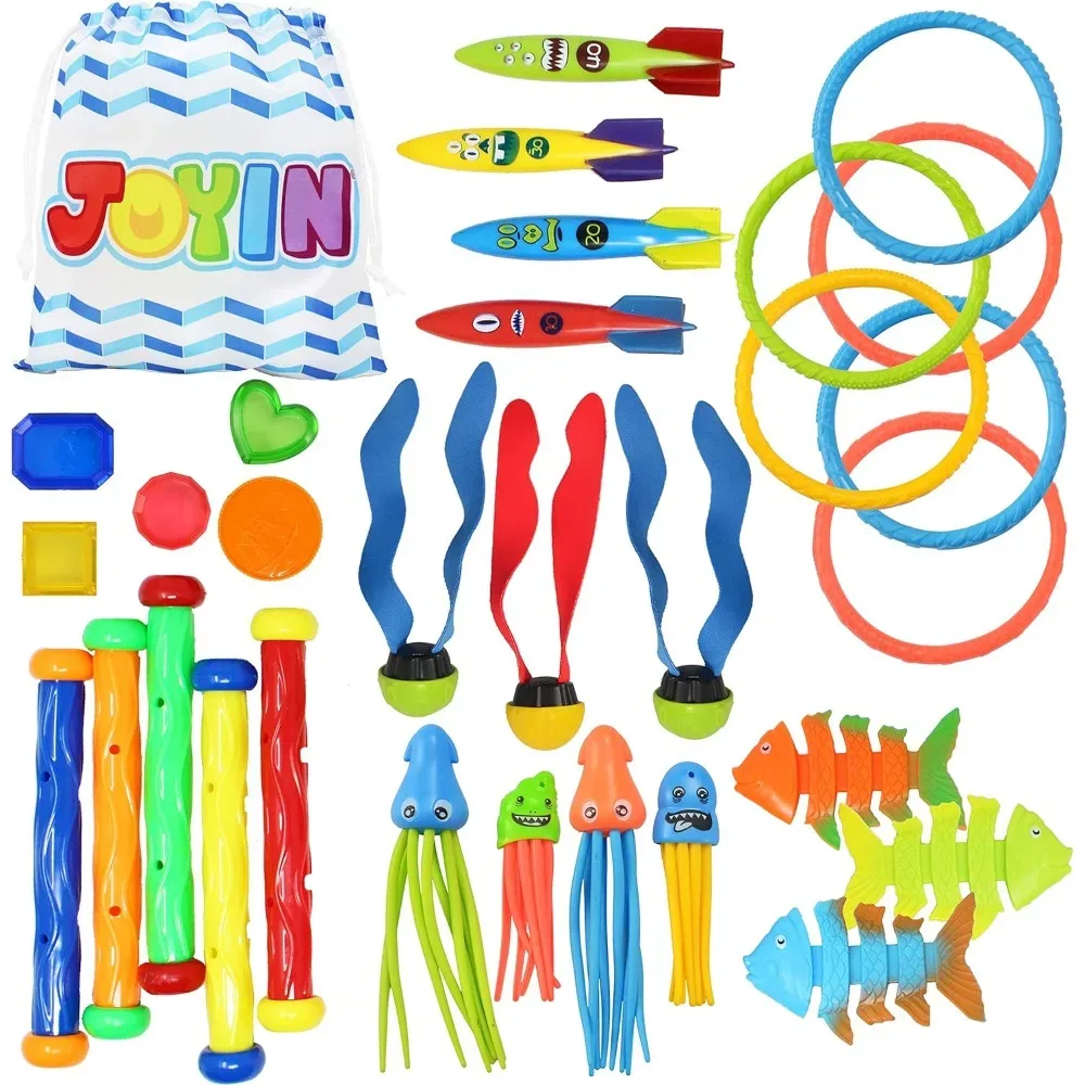 Jouets de plongée en plastique, lot de 30