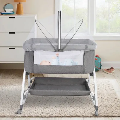 Lit de voyage bébé 4-en-1 avec moustiquaire – image 2