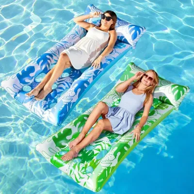 Lot de 2 matelas gonflables pour piscine