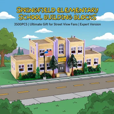 Maquette d'école en briques, 3500 pièces – image 2