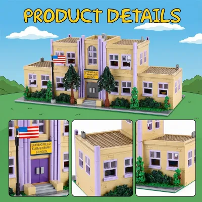 Maquette d'école en briques, 3500 pièces – image 3