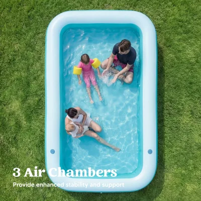 Piscine gonflable en PVC avec sièges – image 3