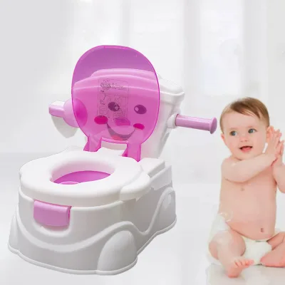 Pot d'apprentissage 2-en-1 bleu pour enfant