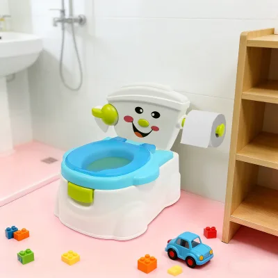 Pot de toilette portable bleu pour enfant