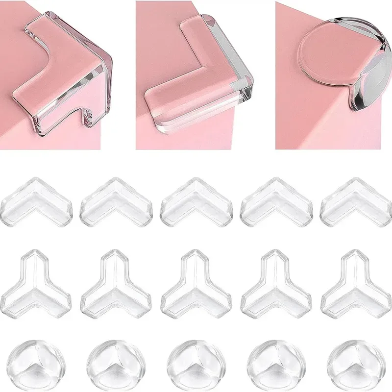 Protège-coins de table transparents