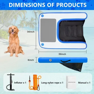 Rampe flottante gonflable pour chien – image 3