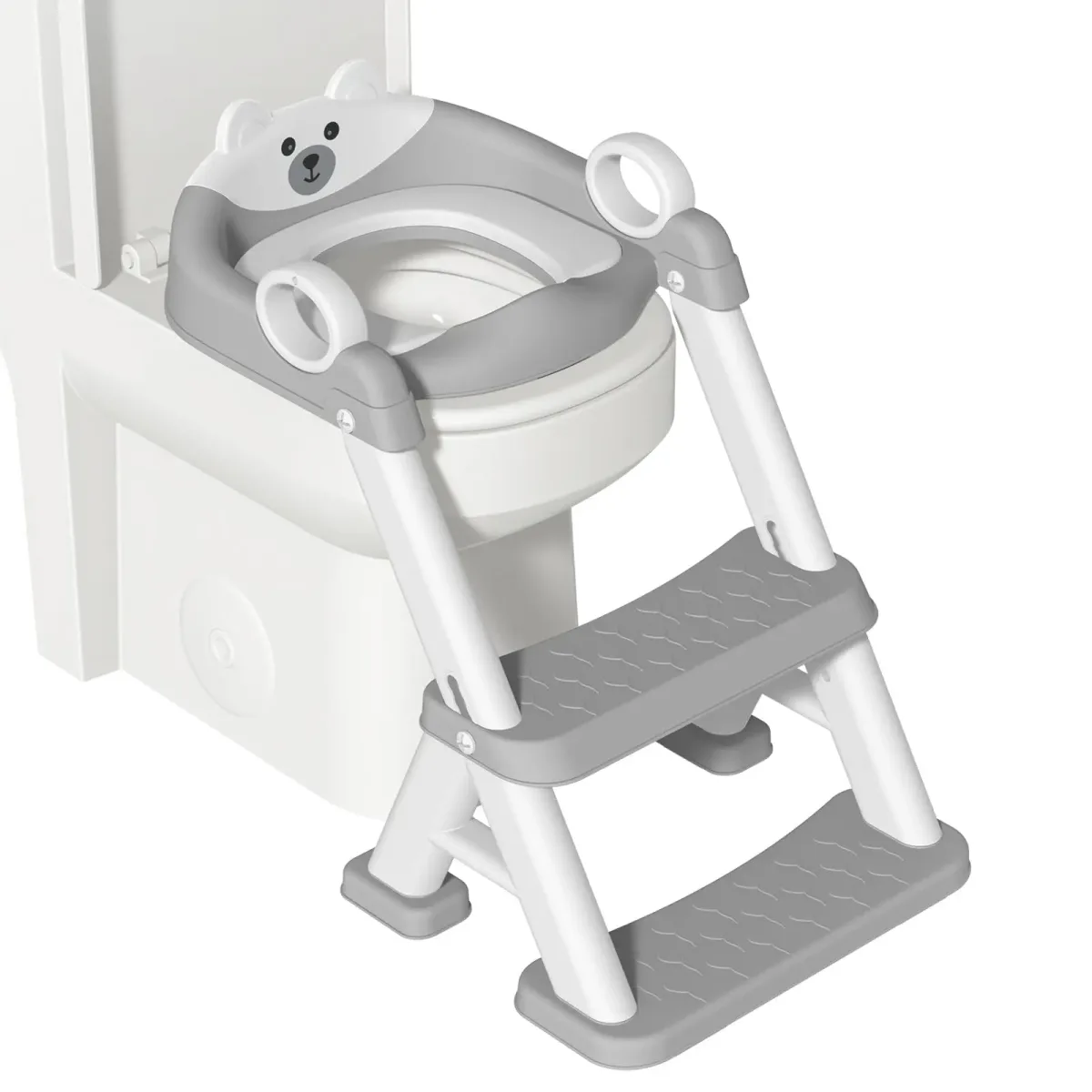 Réducteur de toilette pliable avec marches