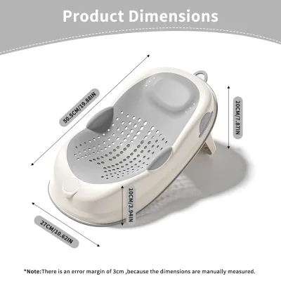 Siège de bain pour bébé, pieds pliables – image 2