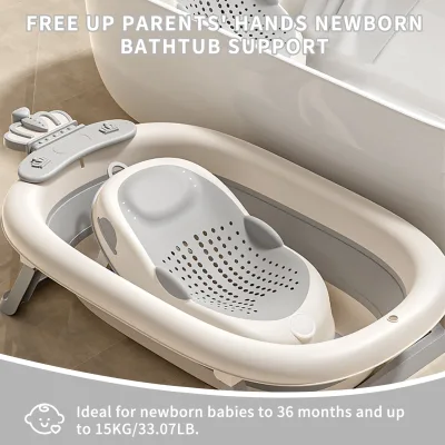 Siège de bain pour bébé, pieds pliables – image 3