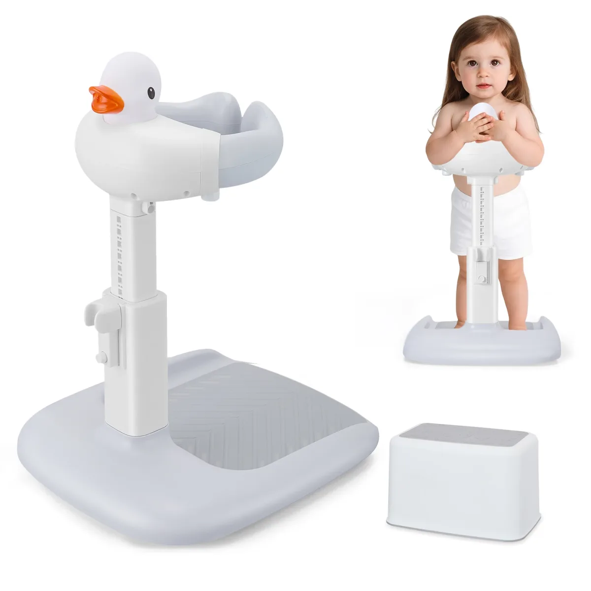 Support de bain pliable pour bébé, réglable