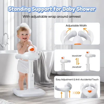 Support de bain pliable pour bébé, réglable – image 3