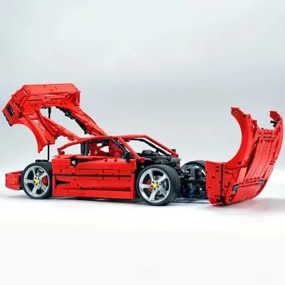 Voiture de sport rouge à assembler – image 2