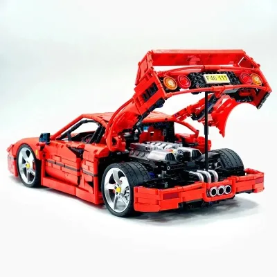 Voiture de sport rouge à assembler – image 3